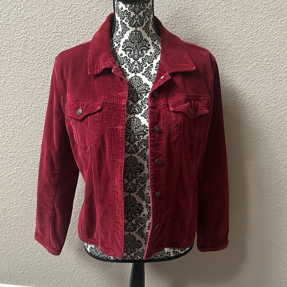 AMI A.M.I jacket blazer red Button Workwear - Picture 6 of 8
